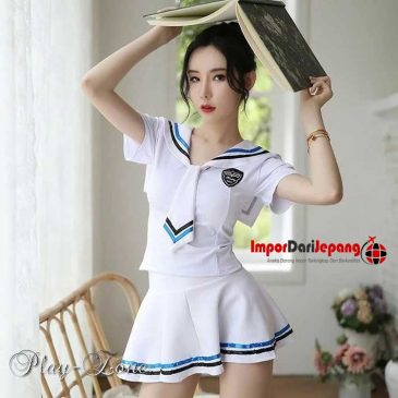 Kostum Cosplay Sailor Suit Cosplay Seksi Seragam Sekolah Lengan Pendek