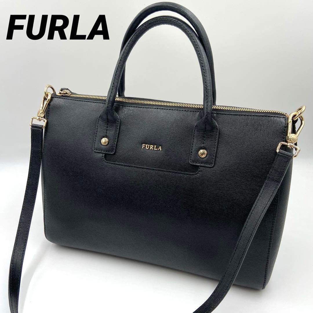 [Jastip] FURLA Handbag Shoulder Bag 2way Bahan Kulit Hitam | Impor Dari ...
